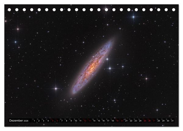 Produktbild: Galaxien im Universum (Tischkalender 2026 DIN A5 quer), CALVENDO Monatskalender