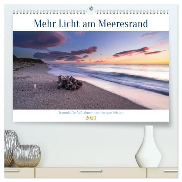 Produktbild: Mehr Licht am Meeresrand (hochwertiger Premium Wandkalender 2026 DIN A2 quer), Kunstdruck in Hochglanz