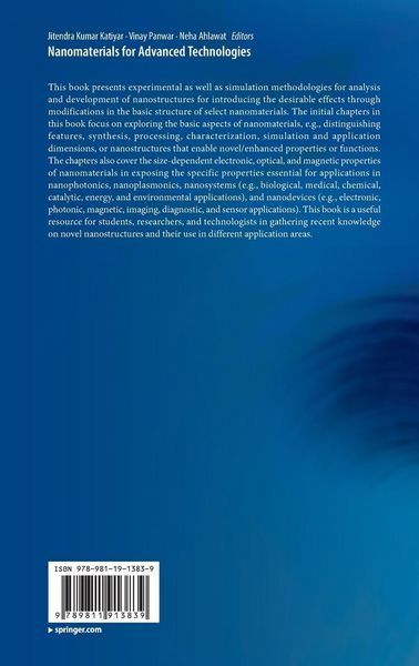 Produktbild: Nanomaterials for Advanced Technologies