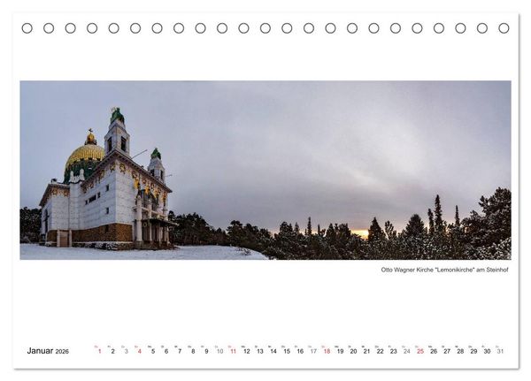 Produktbild: Wien Panoramen (Tischkalender 2026 DIN A5 quer), CALVENDO Monatskalender