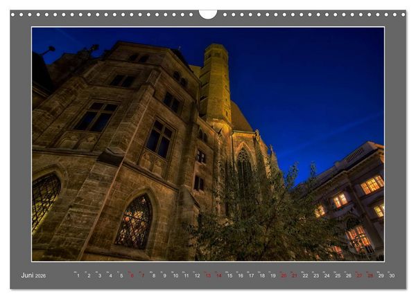 Produktbild: Gro&szlig;stadtabend - Die blaue Stunde in Wien (Wandkalender 2026 DIN A3 quer), CALVENDO Monatskalender