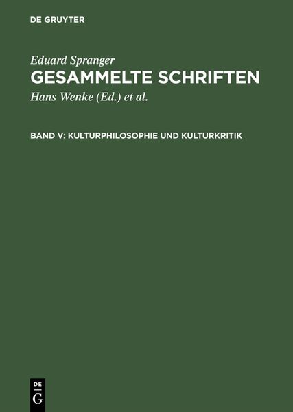 Produktbild: Kulturphilosophie und Kulturkritik