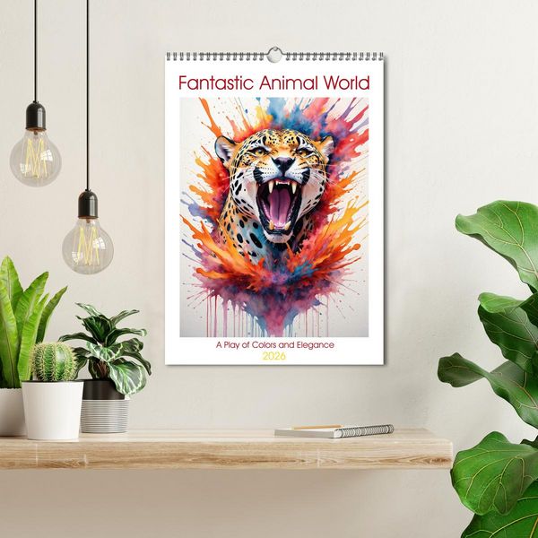 Produktbild: Fantastic Animal World: A Play of Colors and Elegance (Wall Calendar 2026 DIN A3 portrait), CALVENDO 12 Month Wall Calendar