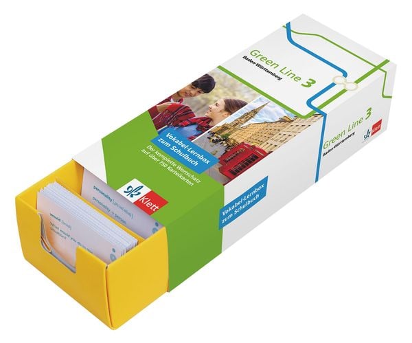 Green Line 3 Baden-Württemberg Klasse 7 Vokabel-Lernbox zum Schulbuch, Taschenbuch von , Klett Lerntraining bei PONS Langenscheidt GmbH, 9783129240465