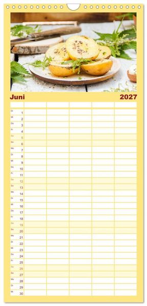 Produktbild: Familienplaner 2027 - K&ouml;stliche Brennnessel mit 5 Spalten (Wandkalender, 21 x 45 cm) CALVENDO