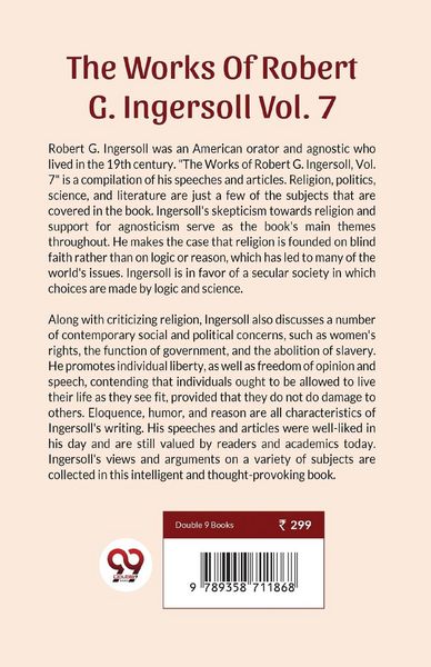 Produktbild: The Works Of Robert G. Ingersoll Vol.7