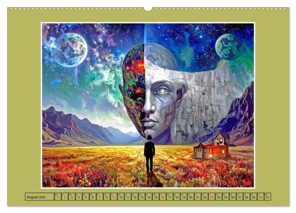 Produktbild: Surrealistische Visionen (hochwertiger Premium Wandkalender 2026 DIN A2 quer), Kunstdruck in Hochglanz