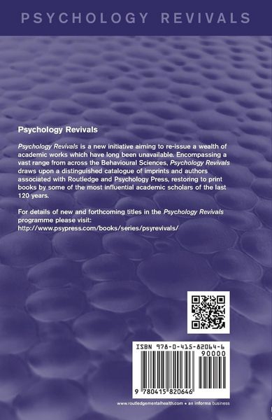 Produktbild: The Science of Living (Psychology Revivals)