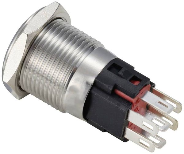 Produktbild: TRU COMPONENTS TC-12647476 Drucktaster 250 V/AC 3 A 1 x Aus/(Ein) IP65 RGB tastend Edelstahl 1 St.
