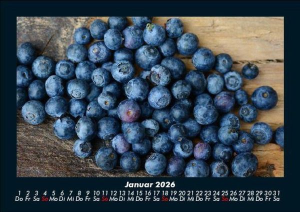 Produktbild: Fr&uuml;chte 2026 Fotokalender DIN A5