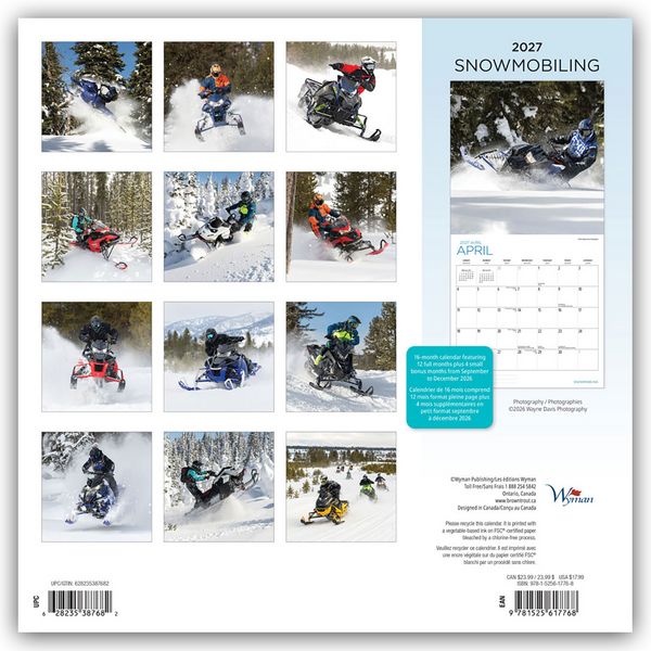 Produktbild: Snowmobiling 2027 &ndash; 16-Monatskalender