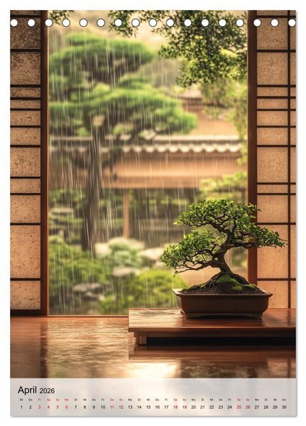 Produktbild: Die stille Kraft des Bonsai (Tischkalender 2026 DIN A5 hoch), CALVENDO Monatskalender