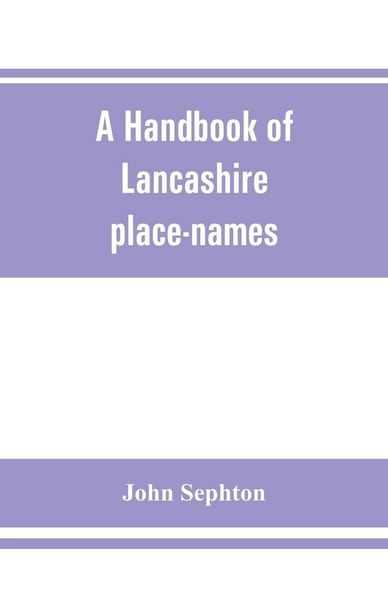 Produktbild: A handbook of Lancashire place-names