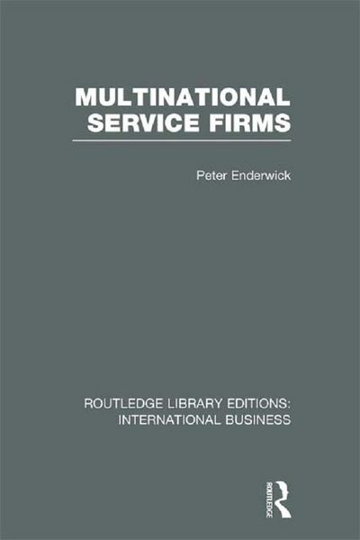 Produktbild: Multinational Service Firms (RLE International Business)