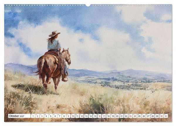 Produktbild: Western Horizonte (Wandkalender 2027 DIN A2 quer), CALVENDO Monatskalender