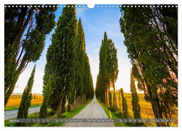 Produktbild: Impressionen toskanischer Landschaften (Wandkalender 2026 DIN A3 quer), CALVENDO Monatskalender
