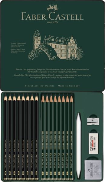 Produktbild: Faber-Castell Set Pitt Graphite Matt & Castell 9000