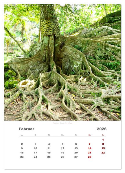 Produktbild: Reiseimpressionen durch Bali (hochwertiger Premium Wandkalender 2026 DIN A2 hoch), Kunstdruck in Hochglanz
