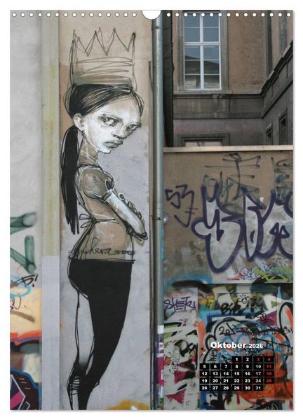 Produktbild: Graffiti & Streetart 2026 (Wandkalender 2026 DIN A3 hoch), CALVENDO Monatskalender