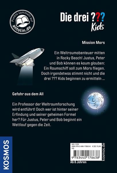 Produktbild: Die drei ??? Kids, Weltraumdetektive