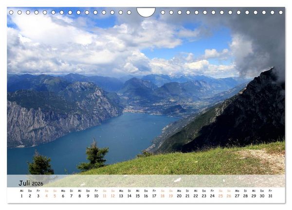 Produktbild: N&ouml;rdlicher Gardasee - Die Regionen um Limone und Malcesine (Wandkalender 2026 DIN A4 quer), CALVENDO Monatskalender