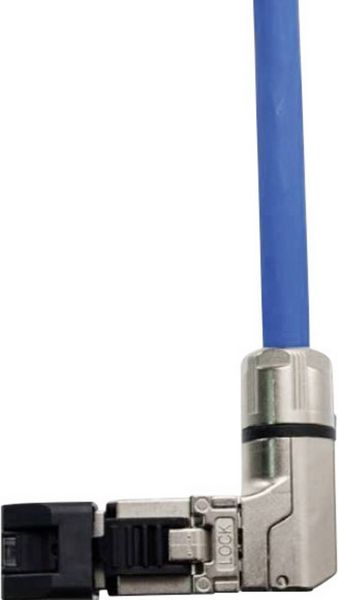 Produktbild: Teleg&auml;rtner 100023061 RJ45-Stecker gewinkelt, feldkonfektionierbar 100023061 Stecker, gerade 1 St.