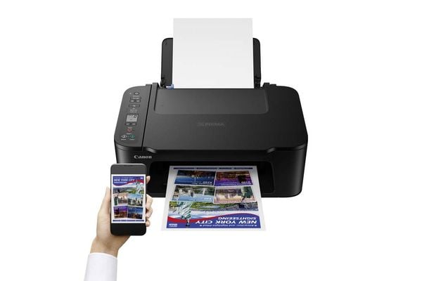 Produktbild: Canon PIXMA TS3750I EUR BK Multifunktionsdrucker Tintenstrahl Farbe A4 Drucker, Scanner, Kopierer Duplex, USB, WLAN