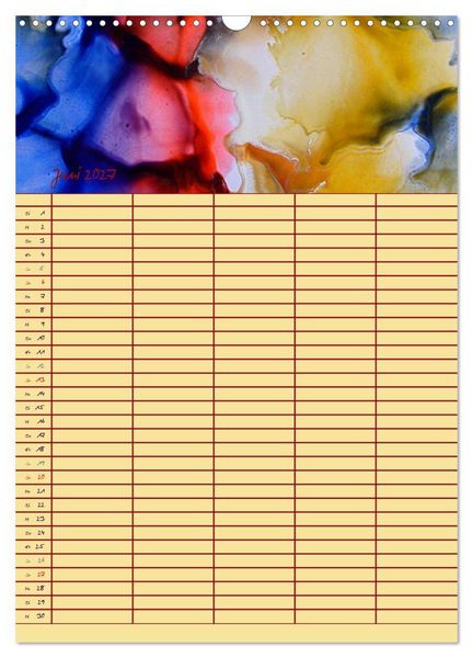 Produktbild: Bl&uuml;tenzauber - Familienplaner 2027 (Wandkalender 2027 DIN A3 hoch), CALVENDO Monatskalender