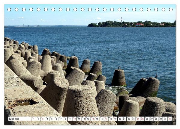 Produktbild: Pillau - Baltijsk. Russlands Tor zur Welt (Tischkalender 2026 DIN A5 quer), CALVENDO Monatskalender