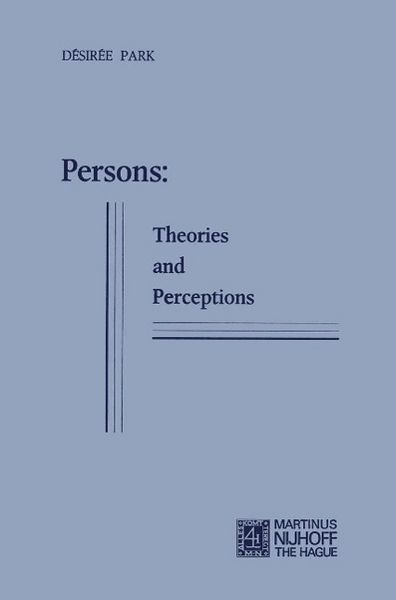 Produktbild: Persons: Theories and Perceptions