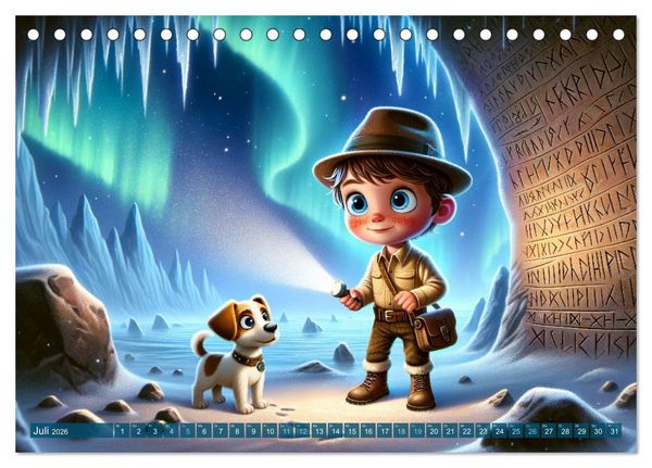 Produktbild: Max und Buddy: Entdecker des Verborgenen (Tischkalender 2026 DIN A5 quer), CALVENDO Monatskalender