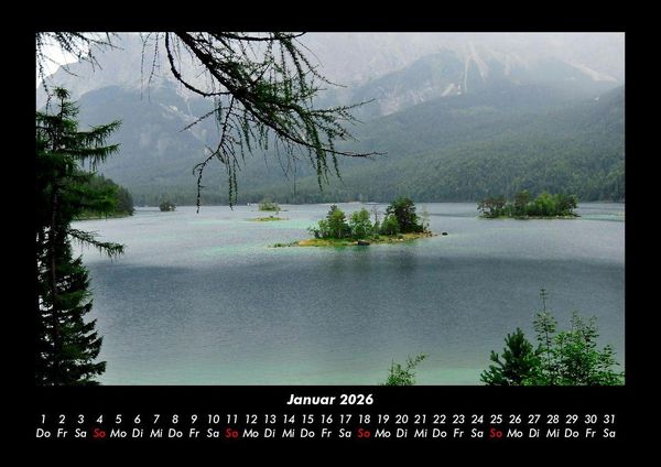 Produktbild: Die Seen der Erde 2026 Fotokalender DIN A3