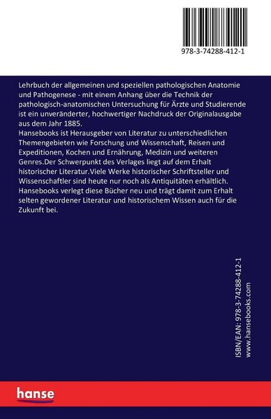 Produktbild: Lehrbuch der allgemeinen und speziellen pathologischen Anatomie und Pathogenese