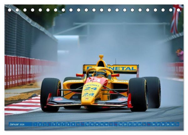 Produktbild: Formel 1 Boxenstopp (Tischkalender 2026 DIN A5 quer), CALVENDO Monatskalender