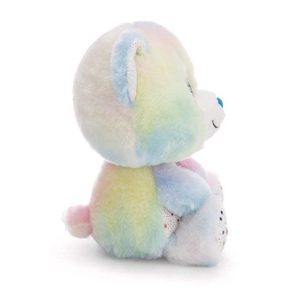 Produktbild: NICI - Kuscheltier GLUBSCHIS B&auml;r Regenbogen Snoomi 25cm schlenkernd