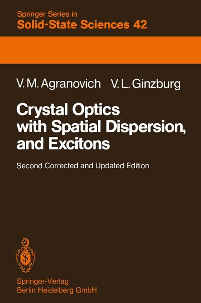 Produktbild: Crystal Optics with Spatial Dispersion, and Excitons
