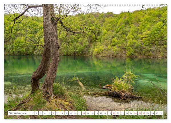 Produktbild: Welterbe in Kroatien - Plitvicer Seen (Wandkalender 2026 DIN A2 quer), CALVENDO Monatskalender