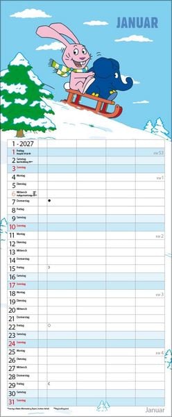 Produktbild: Der echt elefantastische Familienplaner 2027