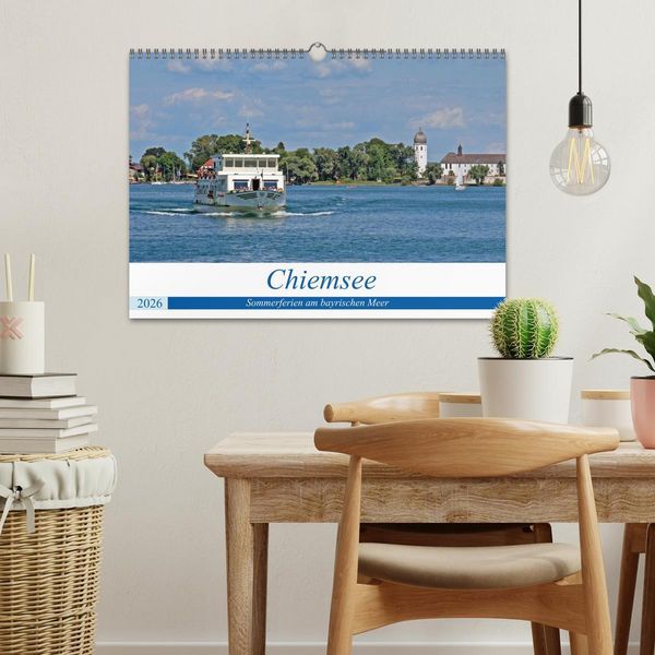 Produktbild: Chiemsee - Sommerferien am bayrischen Meer (Wandkalender 2026 DIN A3 quer), CALVENDO Monatskalender