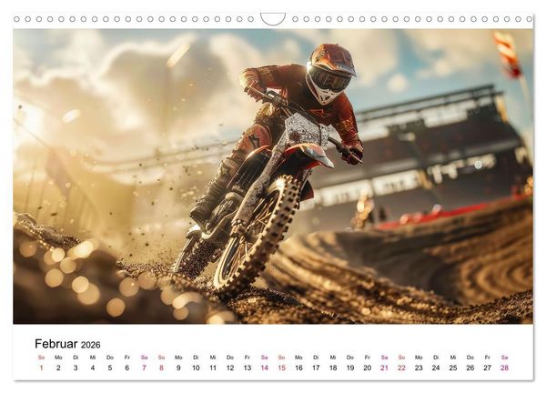 Produktbild: Motocross Erlebnisse (Wandkalender 2026 DIN A3 quer), CALVENDO Monatskalender