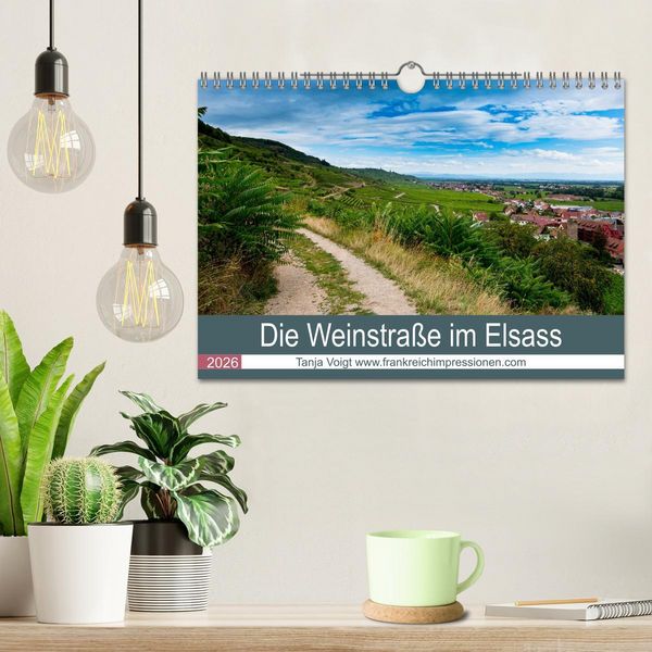 Produktbild: Die Weinsta&szlig;e im Elsass (Wandkalender 2026 DIN A4 quer), CALVENDO Monatskalender