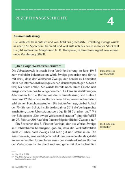 Produktbild: Schachnovelle von Stefan Zweig