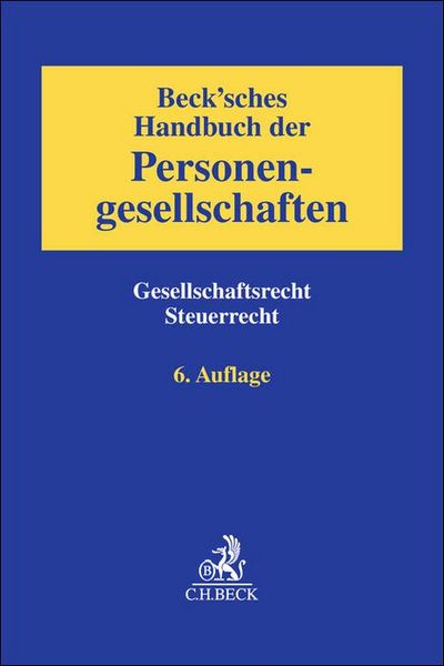 Produktbild: Beck'sches Handbuch der Personengesellschaften
