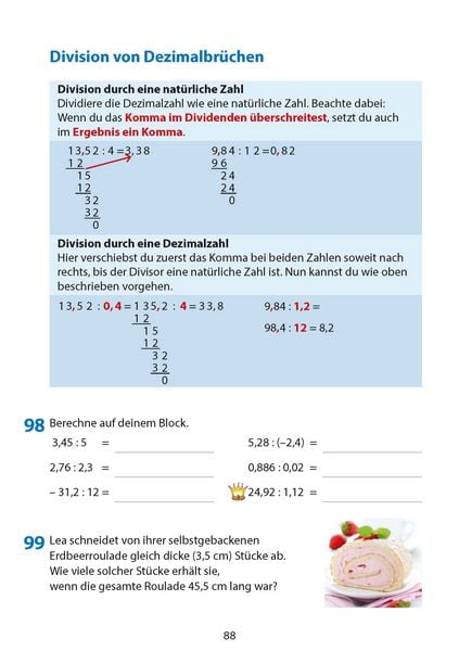 Produktbild: Rechnen und Textaufgaben - Gymnasium 6. Klasse, A5-Heft