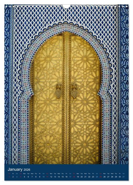 Produktbild: Oriental Doors (Wall Calendar 2026 DIN A3 portrait), CALVENDO 12 Month Wall Calendar