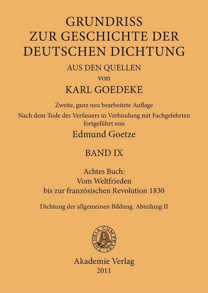 Produktbild: Achtes Buch: Vom Weltfrieden bis zur franz&ouml;sischen Revolution 1830