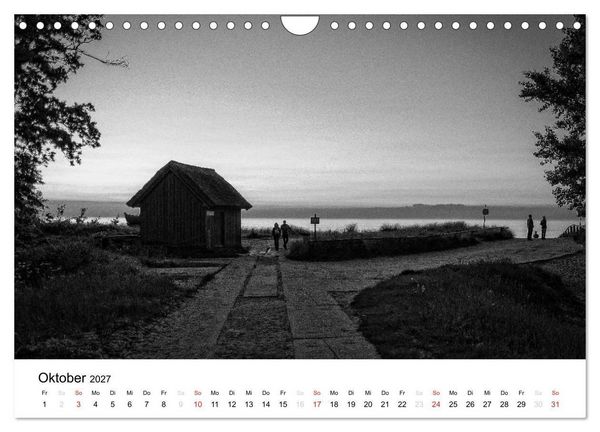 Produktbild: Ostseebad Zingst - Impressionen in Schwarz-Wei&szlig; (Wandkalender 2027 DIN A4 quer), CALVENDO Monatskalender