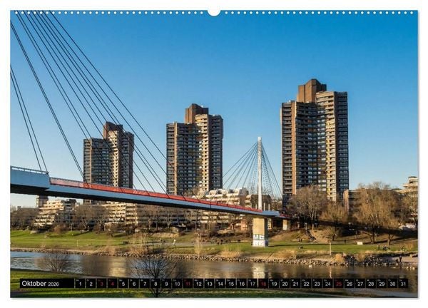 Produktbild: Mannheim Modern. Zeitgen&ouml;ssische Architektur in der Quadratestadt. (hochwertiger Premium Wandkalender 2026 DIN A2 quer), Kunstdruck in Hochglanz
