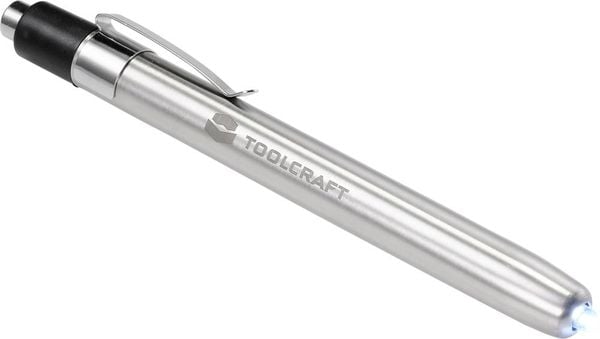 TOOLCRAFT TO-7429866 Penlight batteriebetrieben Silber
