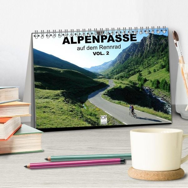 Produktbild: Alpenp&auml;sse auf dem Rennrad Vol. 2 (Tischkalender 2027 DIN A5 quer), CALVENDO Monatskalender